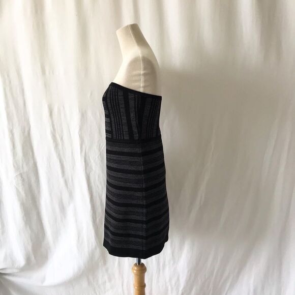 BCBG Maxazria strapless stripe bodycon Dress M - Picture 6 of 11